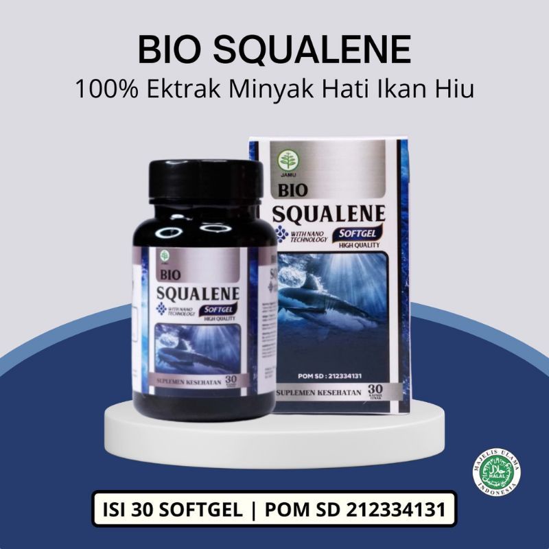 Jual Bio Squalene Softgel Minyak Hati Ikan Hiu Berkhasiat Tinggi Omega