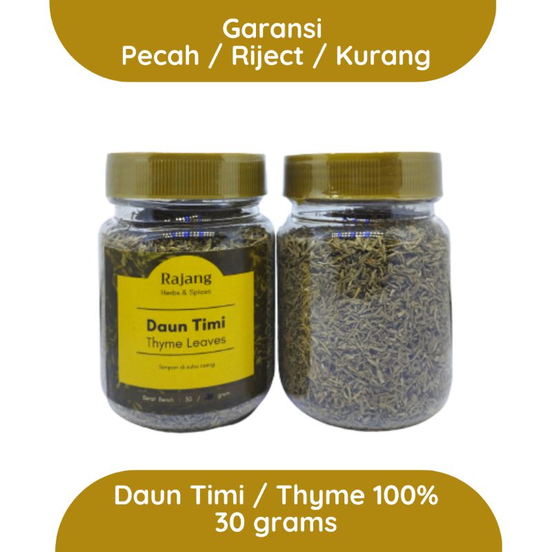 Jual Dried Thyme 30 Gr Gram Daun Timi Kering Rajang Herbs Spices