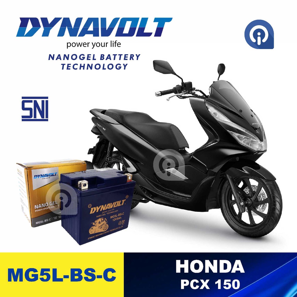 Jual Accu Aki Motor HONDA PCX 150 ORIGINAL DYNAVOLT MG5L BS C Shopee