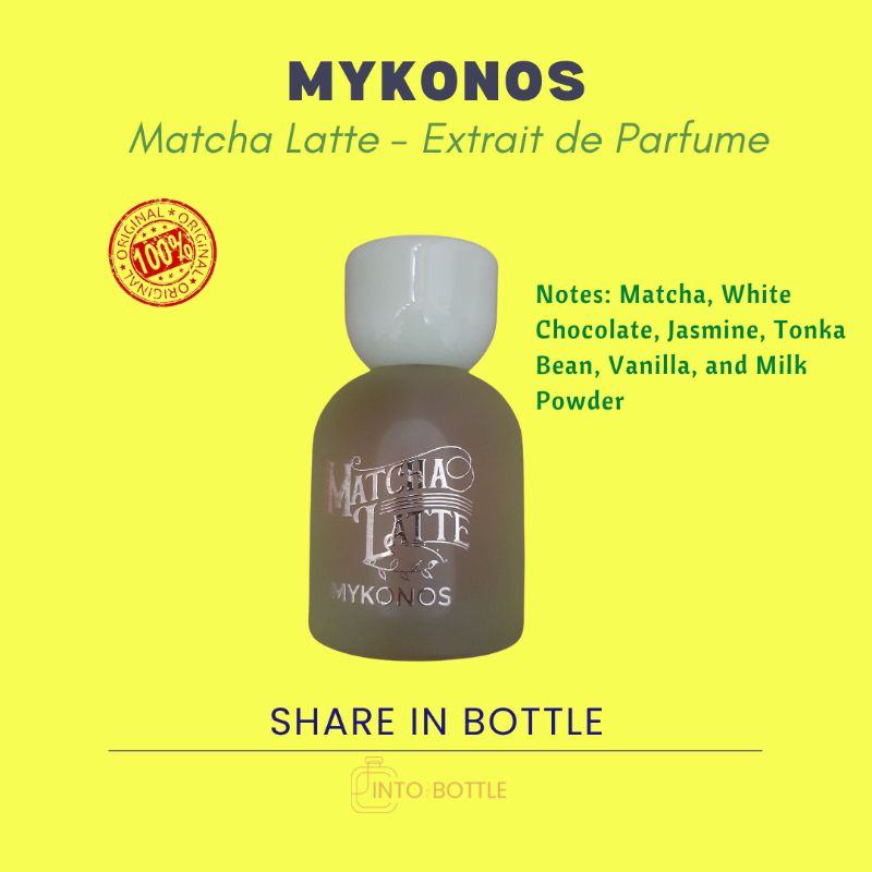 Jual Mykonos MATCHA LATTE Extrait De Parfum Decant Share In Bottle