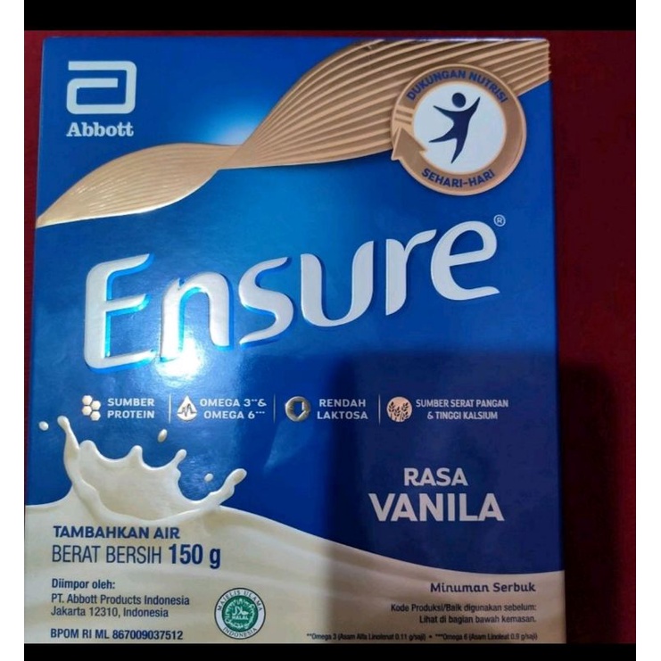 Jual Ensure Susu Bubuk Nutrisi Dewasa Vanila G Shopee Indonesia