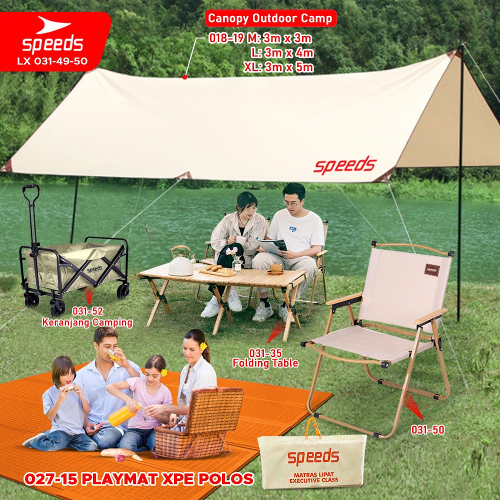 Jual Speeds Kursi Lipat Camping Outdoor Foldable Chair Hiking Mancing