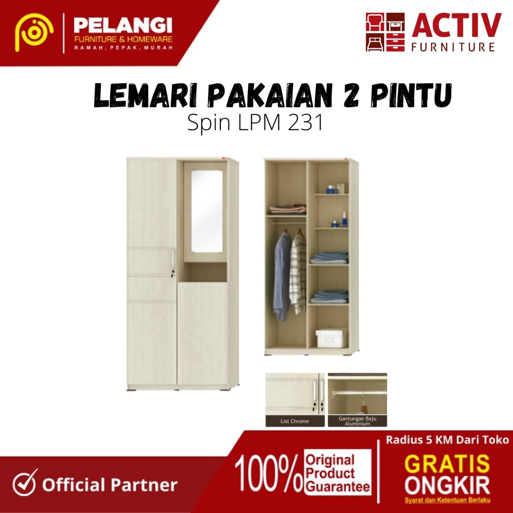 Jual Pengiriman Hanya Area Solo Raya Lemari Pakaian Pintu