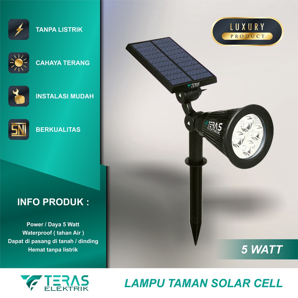 Jual Lampu Sorot Taman Solar Cell Tenaga Surya Lampu Sorot Outdoor