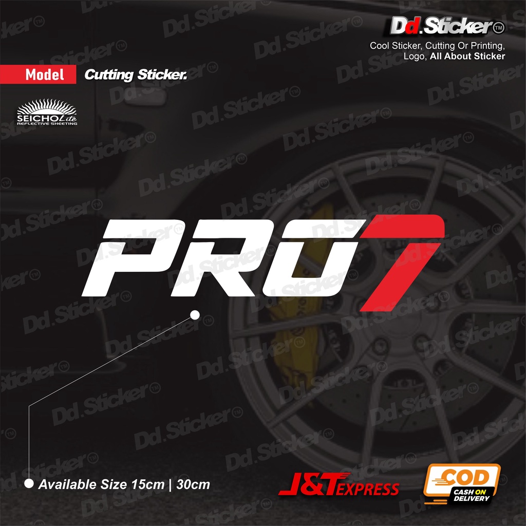 Jual Sticker Pro7 Logo Cutting Sticker Shopee Indonesia