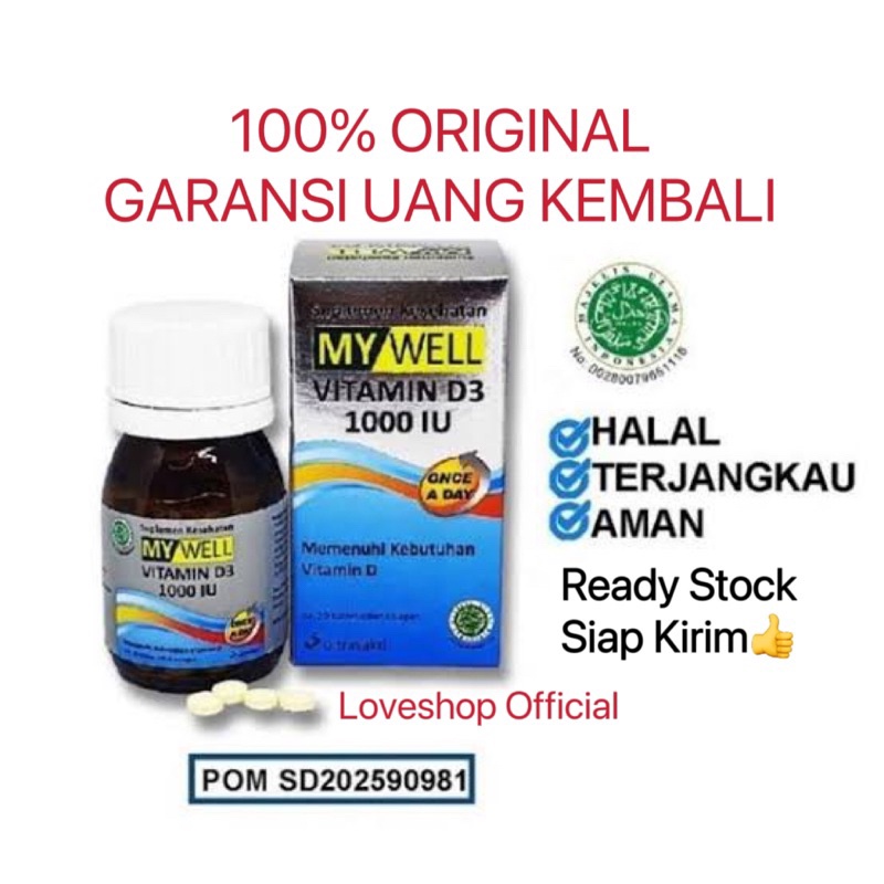 Jual My Well Vitamin D Iu Vit D Original Aman Bpom Harga