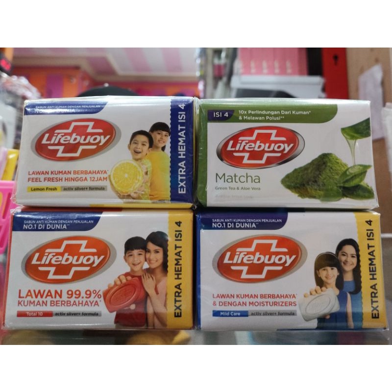 Jual Lifebuoy Sabun Batang Extra Hemat Isi 4 Shopee Indonesia