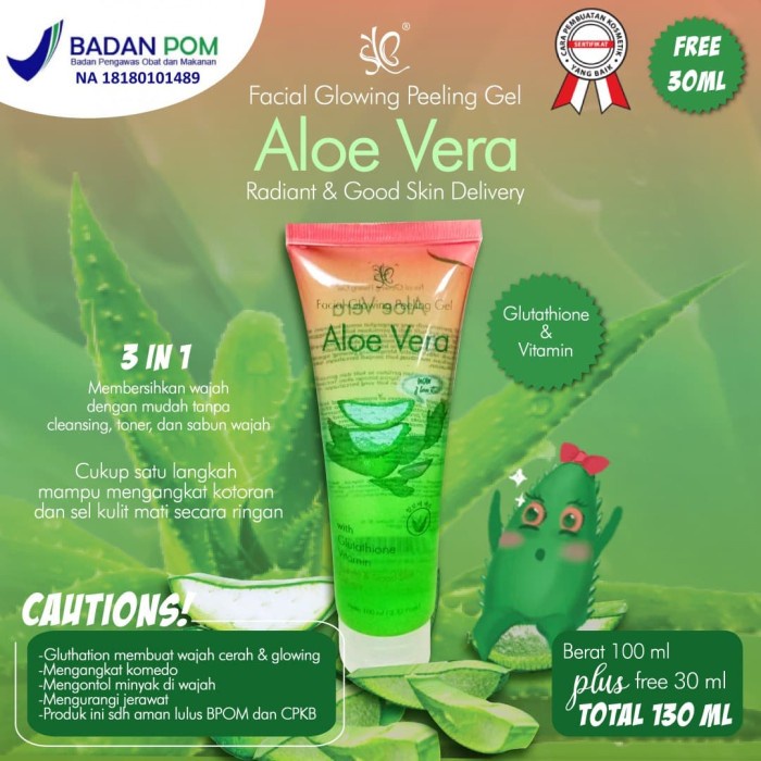 Jual SYB Exfoliating Gel Facial Glowing Peeling Gel Aloe Vera With