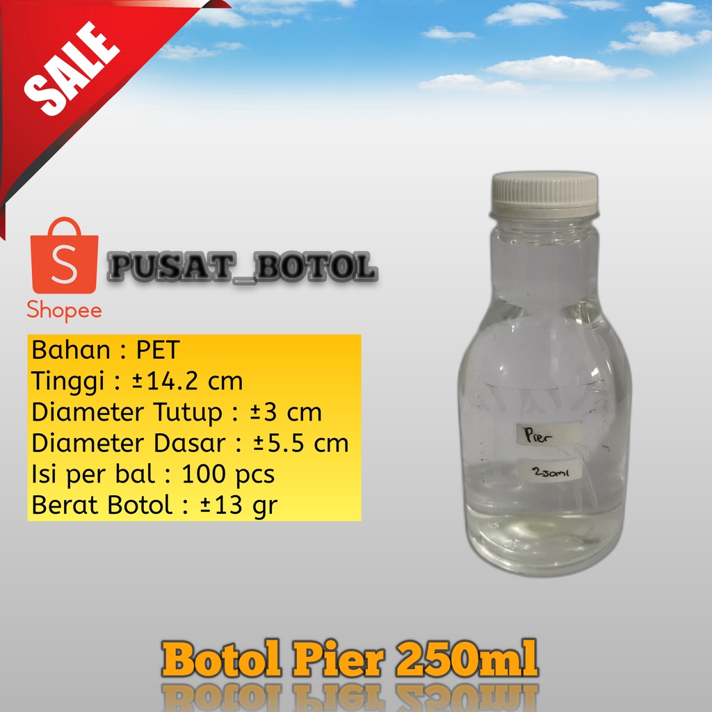 Jual Botol Pir 250 Ml Botol Plastik 250 Ml Shopee Indonesia