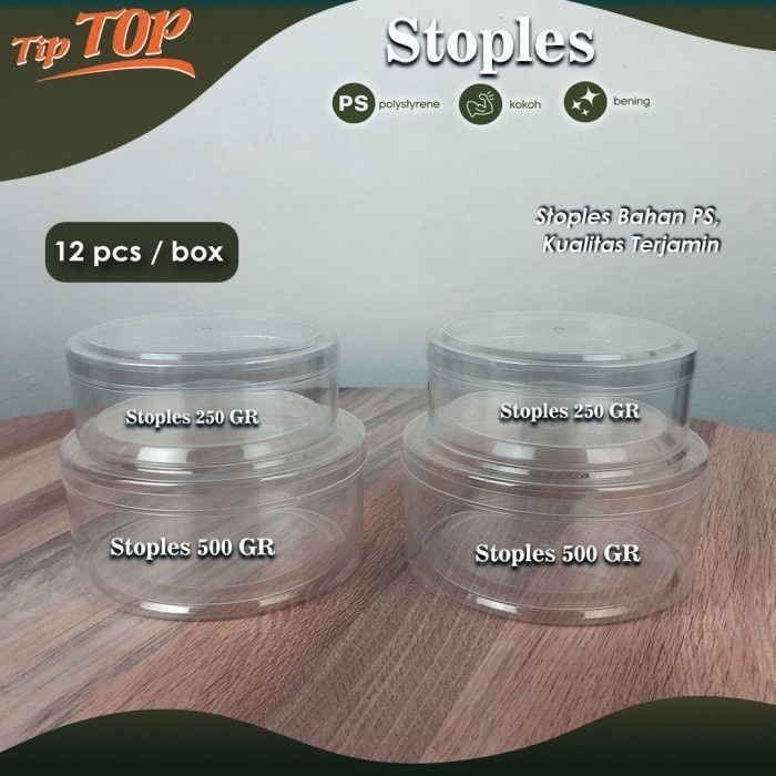 Jual Toples Bulat Nastar Kue Kering Gr Isi Set Toples Kue