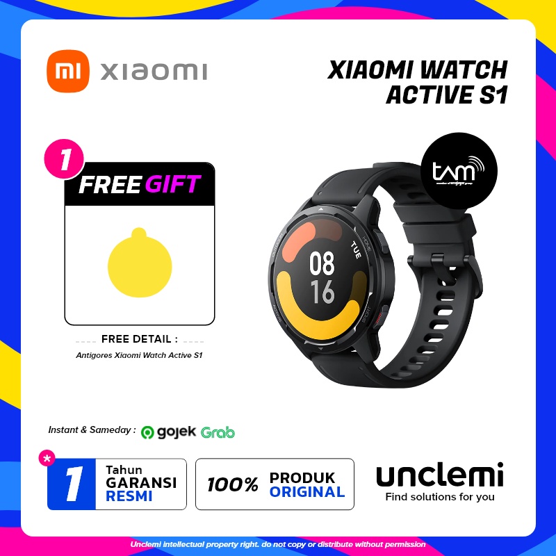 Jual Xiaomi Smart Watch S1 Active Layar AMOLED 1 43 60Hz Tahan Air 5