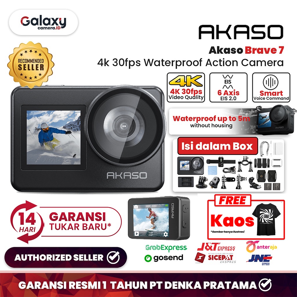 Jual Akaso Brave Action Camera K Fps Mp Dual Screen Shopee