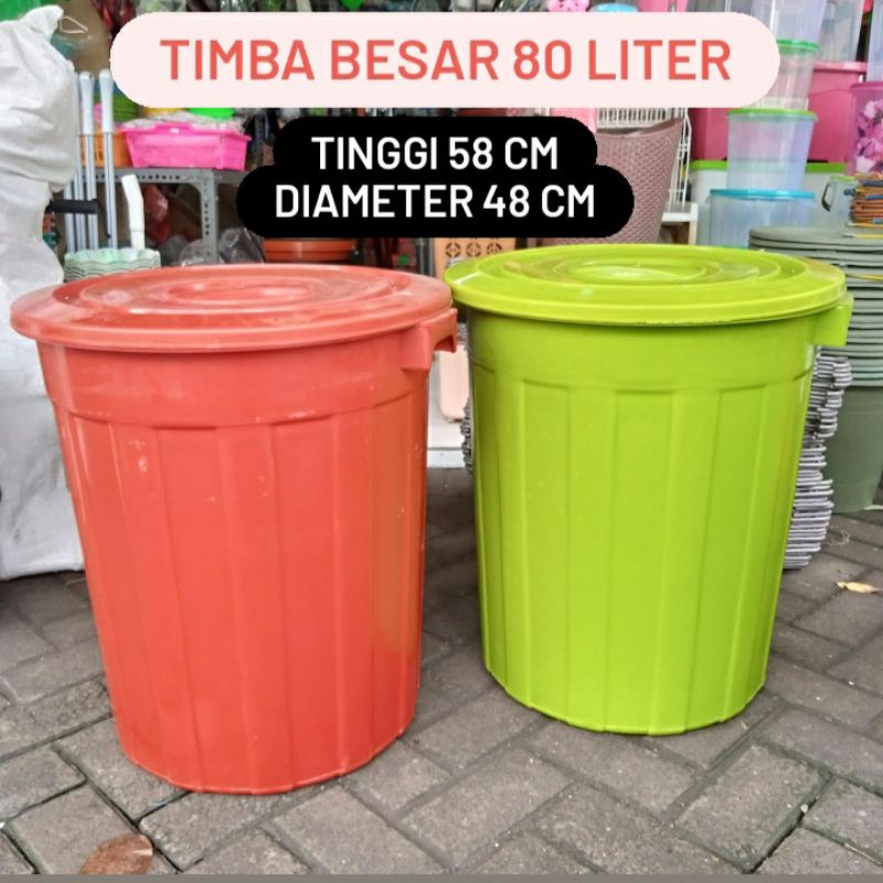 Jual Timba Liter Warna Ember Tutup Wadah Air Kamar Mandi