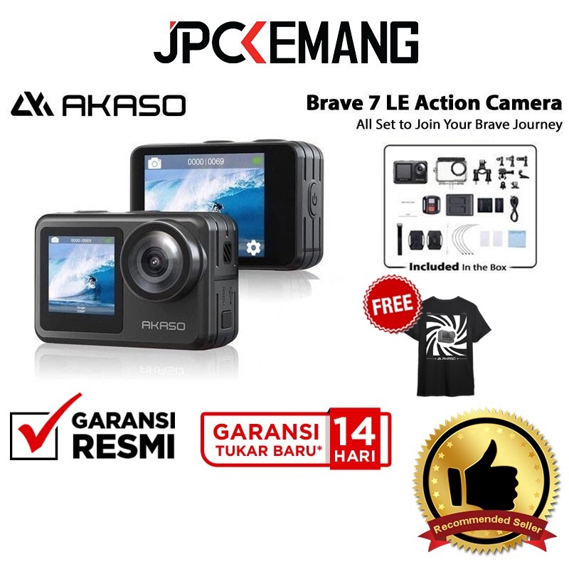 Jual Akaso Brave Le K Dual Display Action Cam Camera Brave Le Free