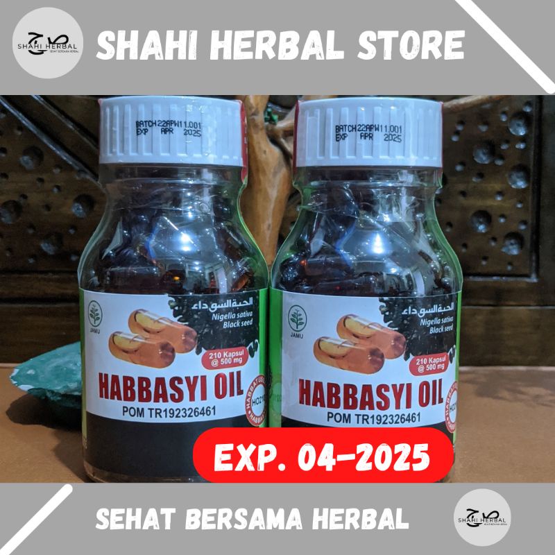 Jual Habbasyi Oil Kapsul Minyak Habbatussauda Murni Hnu Original