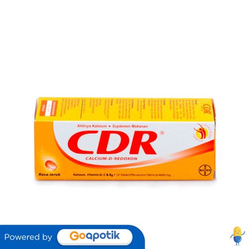 Jual Cdr Effervescent Rasa Jeruk Tube 10 Tablet Shopee Indonesia