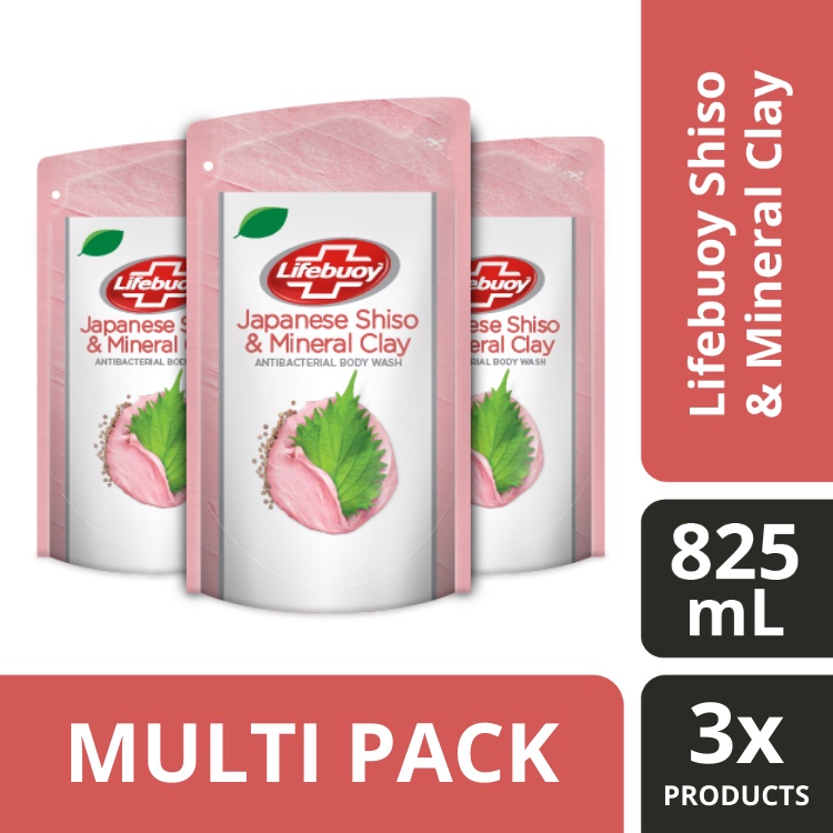 Jual Lifebuoy Body Wash Refill Shiso Mineral Clay Ml Multipack