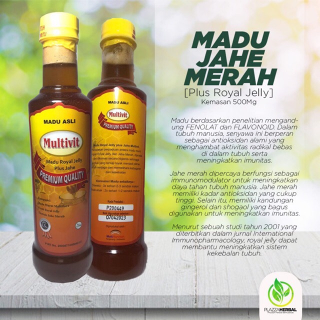 

Madu Jahe Merah plus Royal Jelly 500gr