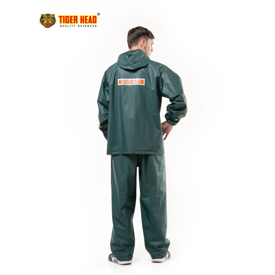 Jas Hujan stelan Profesional 68276 Tiger Head - Hijau