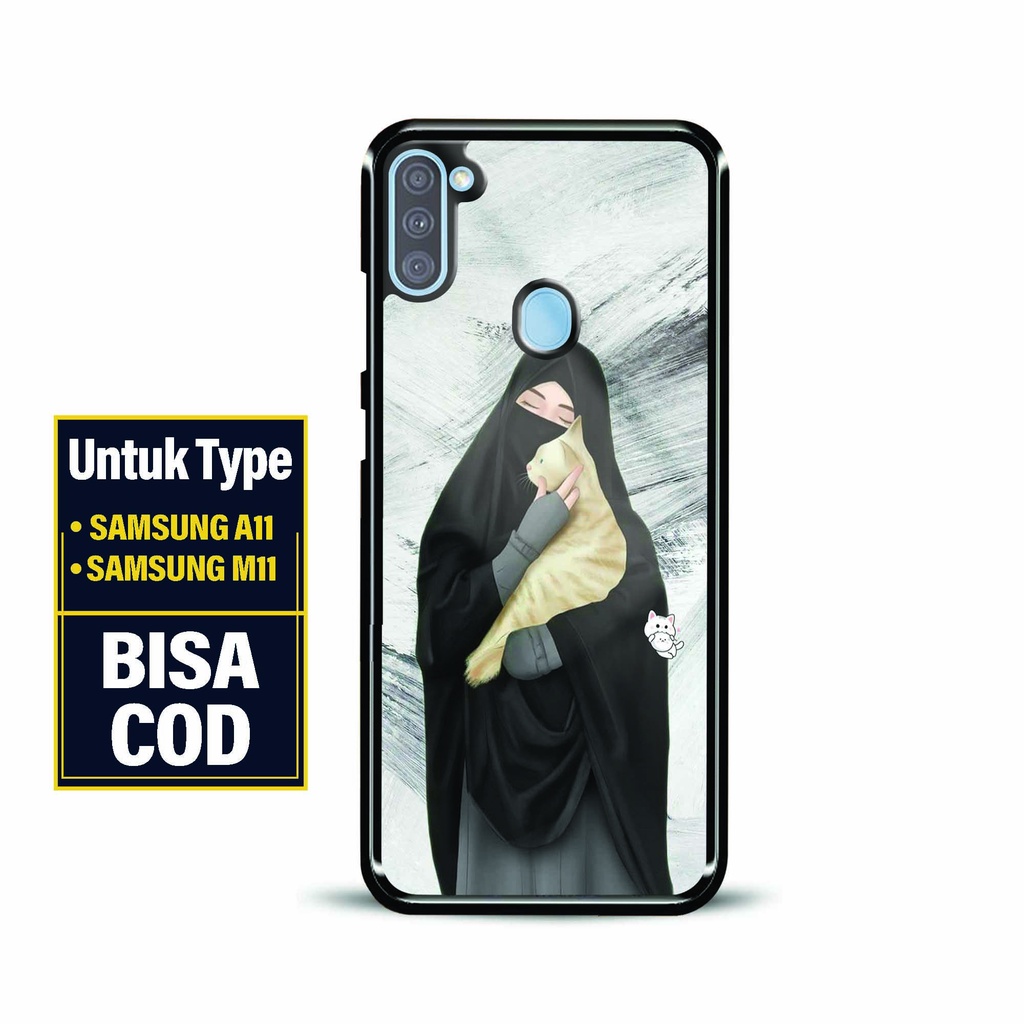 Hardcase Kaca Glossy Samsung A11 / M11 - Motif [ Hijabers 2 ] Samsung A11 / M11 - Case Fashion Termu