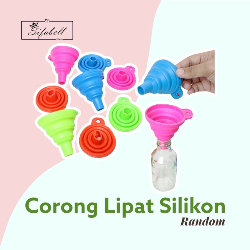 Corong Lipat Silicone Refill Sabun Minyak Corong Silikon Serbaguna