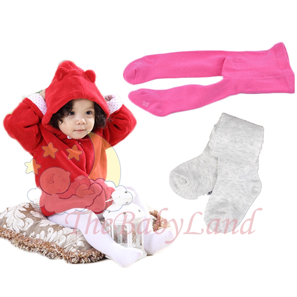 [1KG 25PCS] Babyland Legging Bayi Polos Cotton Rich Tights