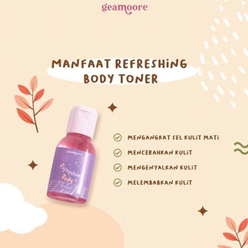 TONER BADAN GEAMOORE BPOM  REFRESHING BODY TONER GEAMOORE 30ML