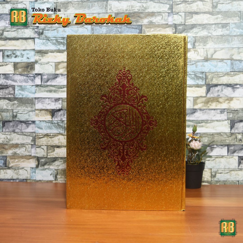 Al Quran Jumbo Lansia Cover Emas A3 Non Terjemah Alquran Tanpa Terjemah