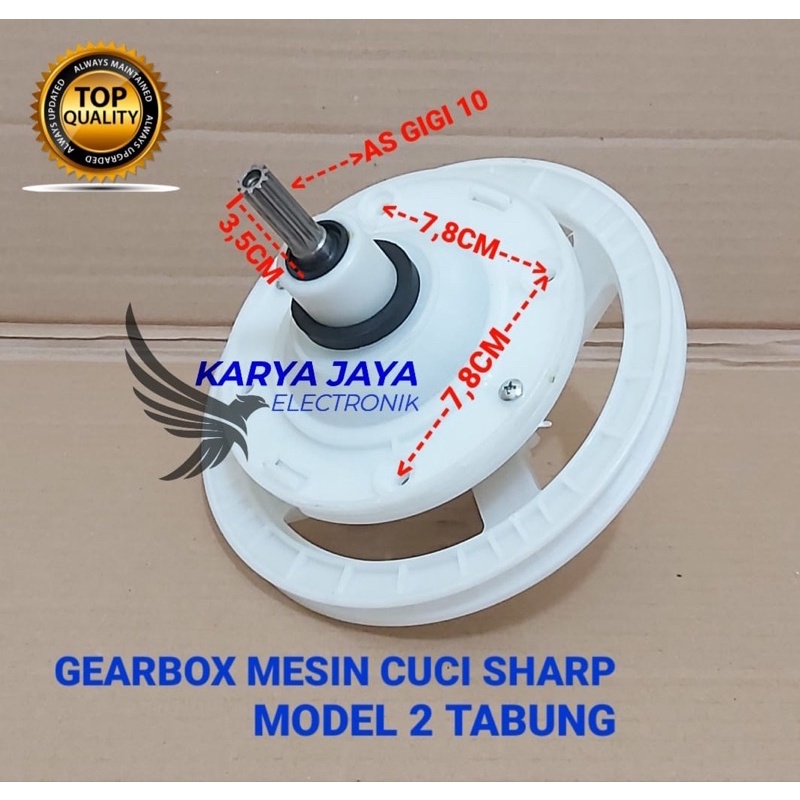 Gearbox mesin cuci sharp 2 tabung / Girbox / Gearbox Sharp