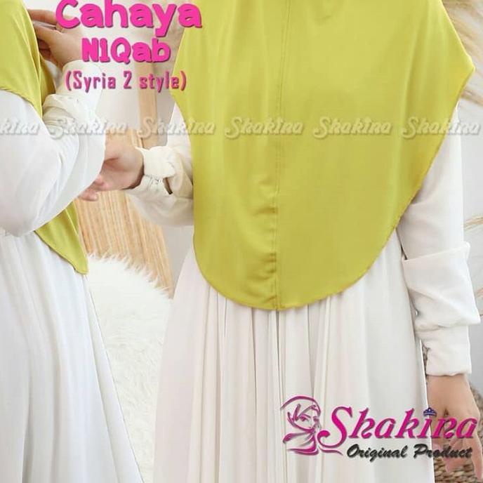 ❀ PROMO  Jilbab Hijab Kerudung Syria Instan Niqob Cadar Jersey Cahaya Niqab ➸