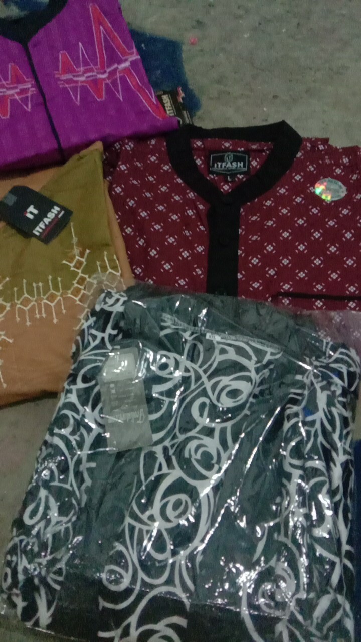 Trolistore Xxl Grosir Batik Wanita Motif Kelam Batik Cewek Wanita Lengan Panjang Warna Hitam Putih
