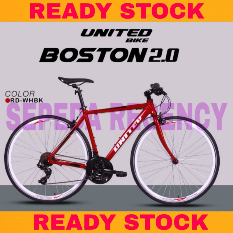 Sepeda Roadbike UNITED BOSTON 2.0 Balap 700C Alloy 21 Speed