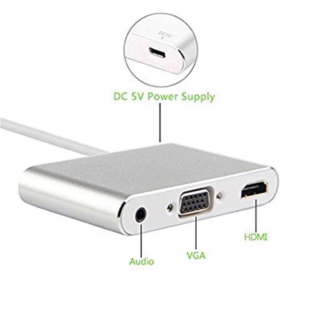 IDN TECH - Adapter Converter Lightning to HDMI VGA with Audio Port - 7585C