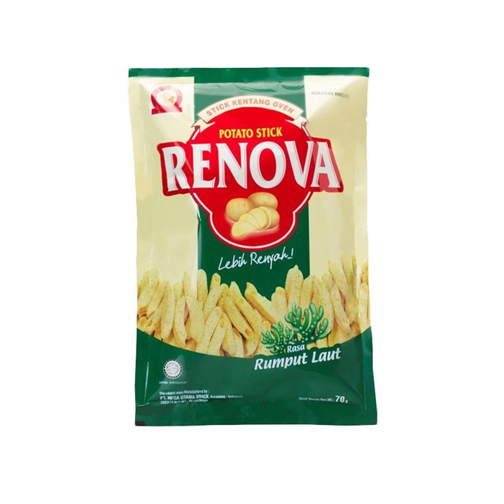 Stik Kentang Renova Rasa Rumput Laut 70g | Shopee Indonesia