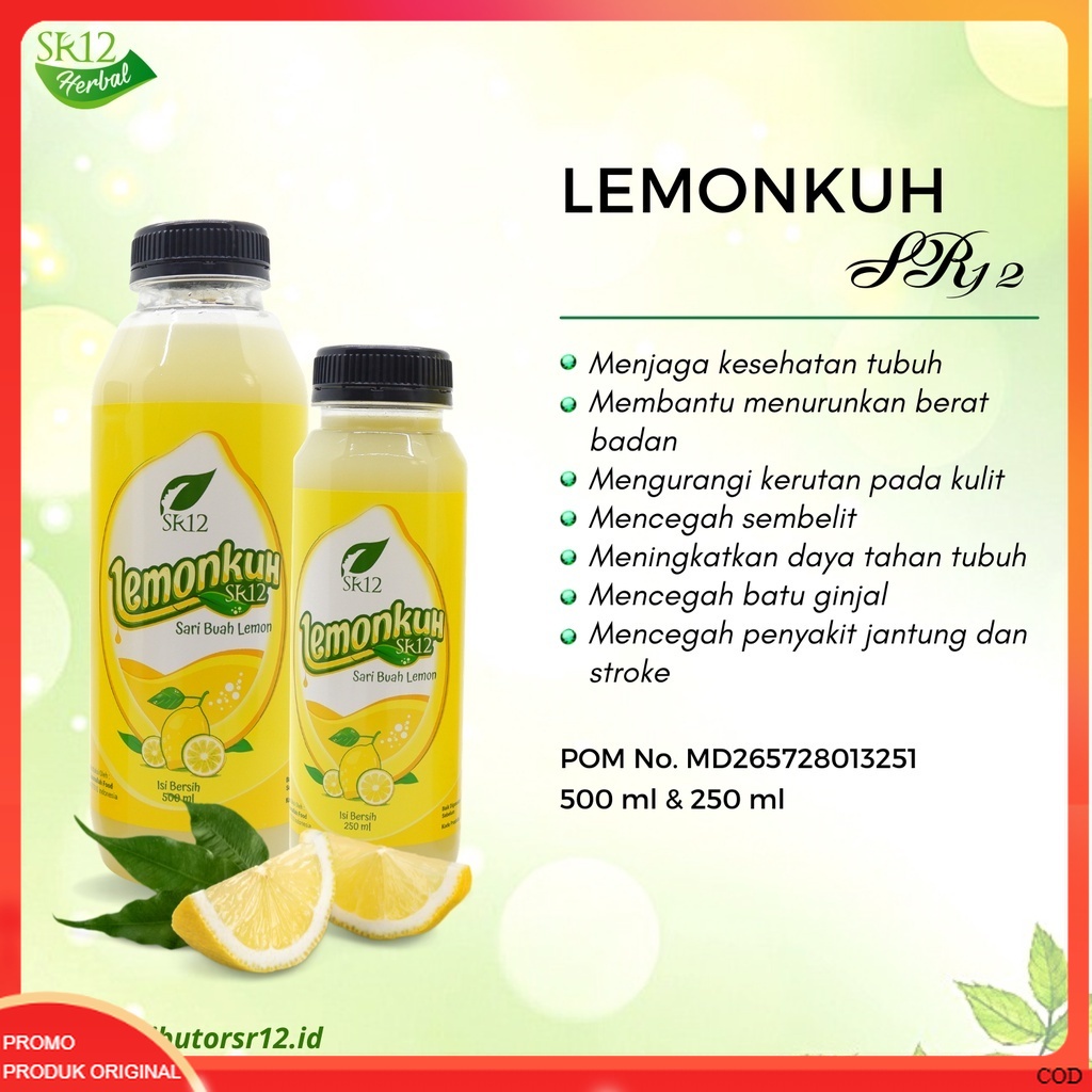 

SR12 Lemonkuh Sari Buah Lemon Asli Minuman Herbal Daya Tahan Tubuh dan Diet Alami 250 ml 500 ml