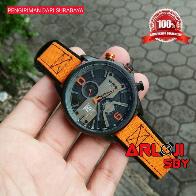 JAM TANGAN PRIA T5 H3584 CHRONOGRAPH SPORT ORIGINAL TAHAN AIR FRE BOX PAPPER BAG