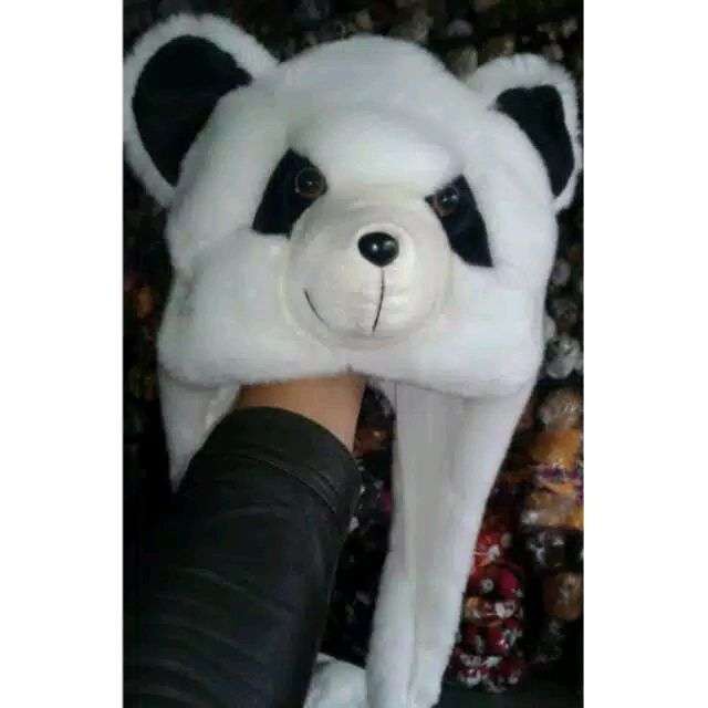 Topi panda  boneka animal hat