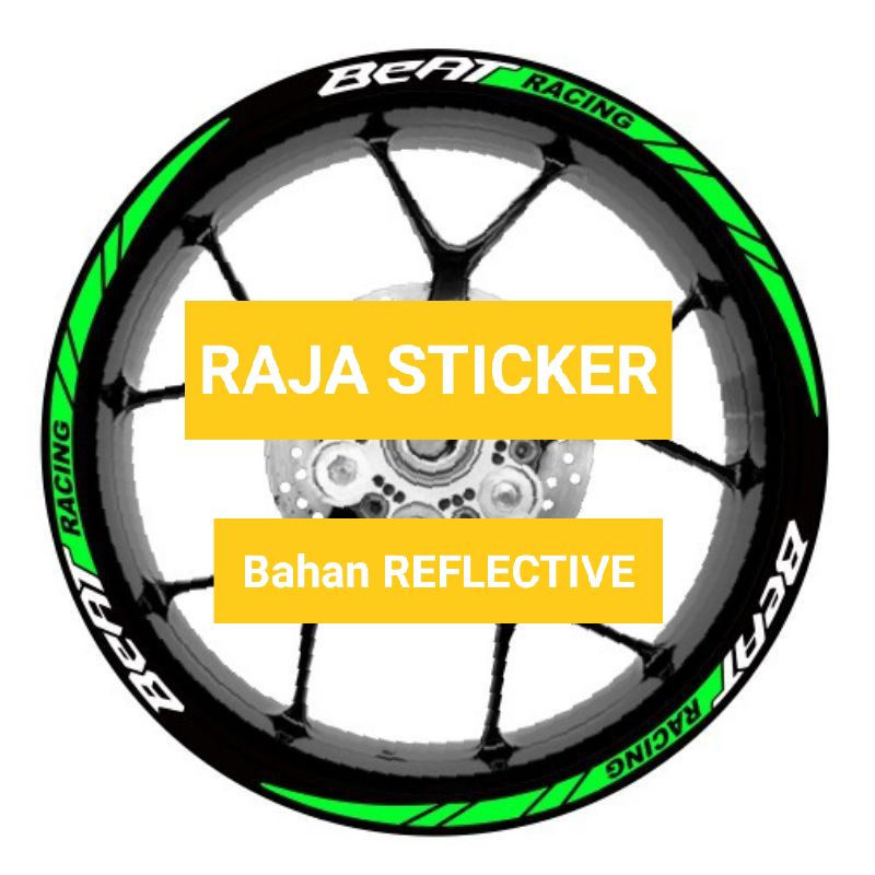 Sticker stiker velg beat racing all Reflective