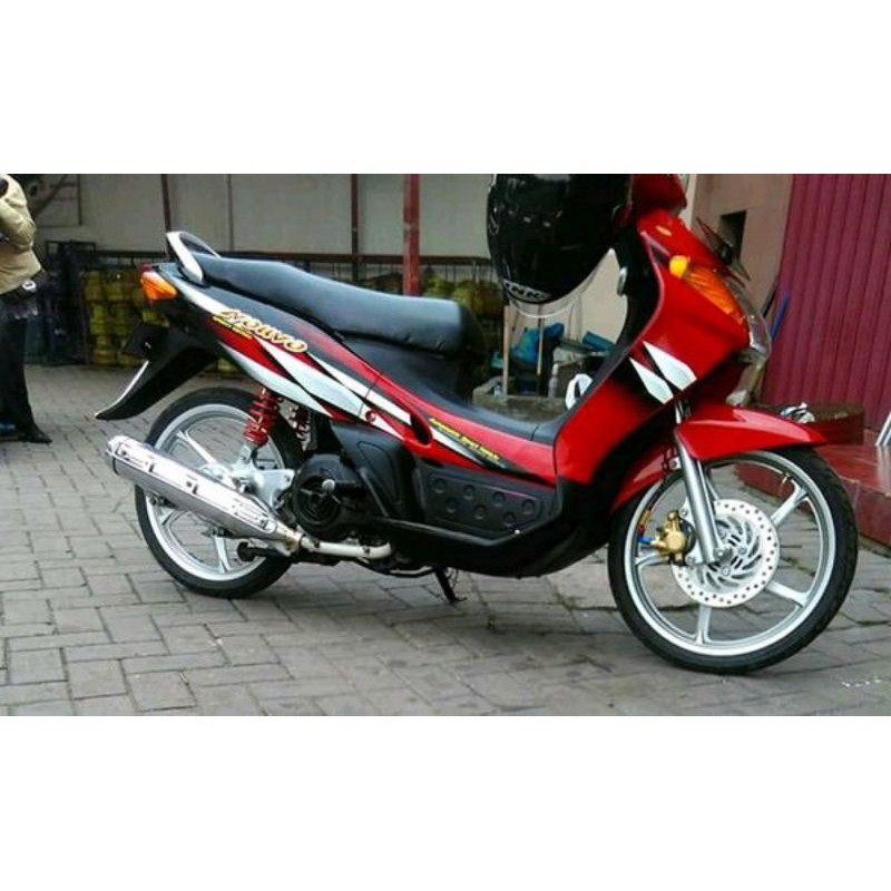 striping yamaha nouvo lele 2003 2004 merah stiker motor  list body standar berkualitas terbaik