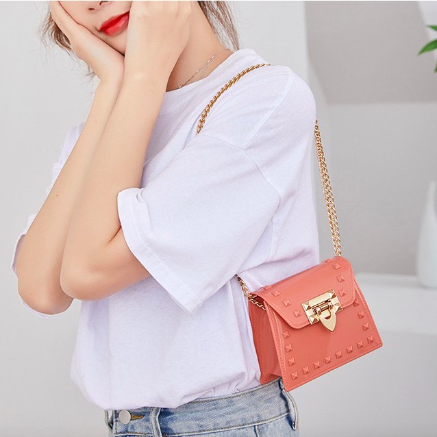 Amadela Story - TAS SELEMPANG WANITA TAS JELLY BAG SLING BAG MINI BAG HAND BAG WANITA