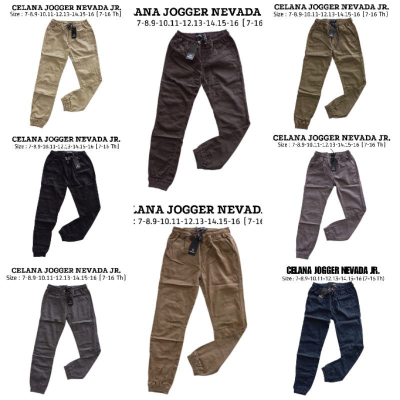 Celana Panjang Chinos Jogger Nevada Junior Celana Panjang Anak Celana Chinos Karet