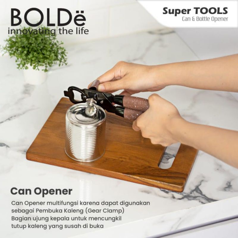 Super Tools Can &amp; Bottle Opener Granite Pembuka Botol Original Bolde