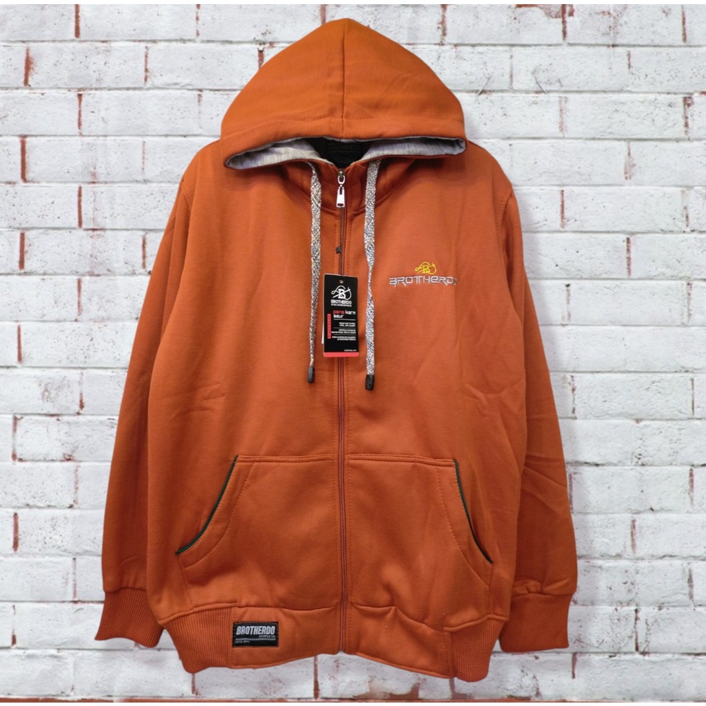 Jaket pria Hoodie Zipper Motif Talikur  Brotherdo - All Size