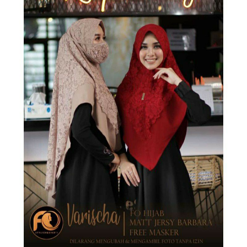 Khimar Varischa Brukat Ori FO