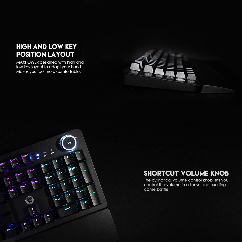 Fantech MAXPOWER MK853 RGB - MK 853 MK-853 Mechanical Gaming Keyboard