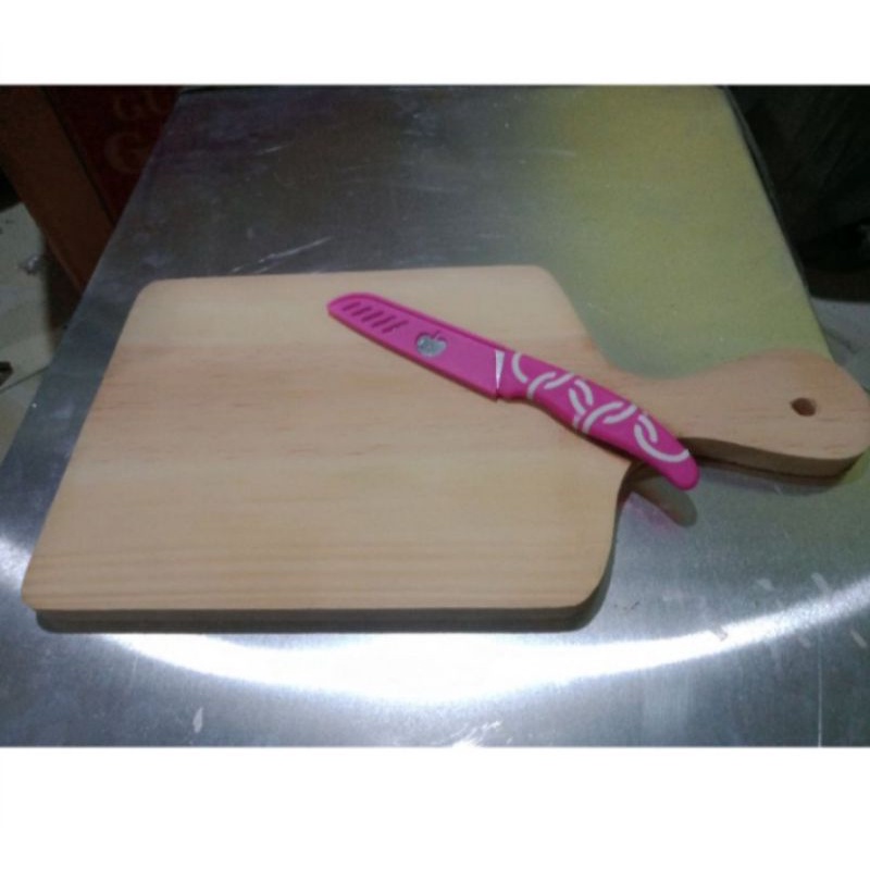 Talenan kayu besar dan tebal FREE PISAU