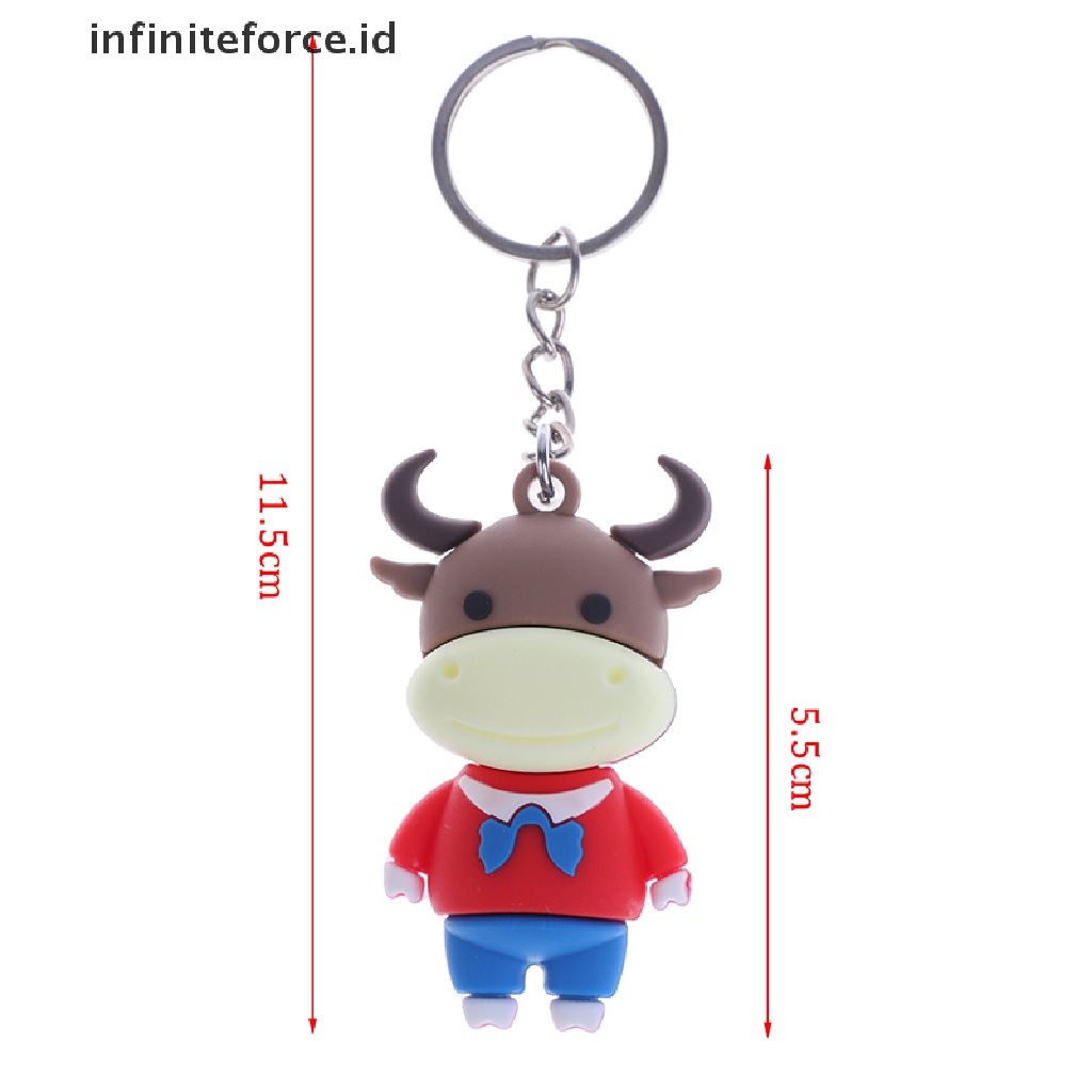 (Infiniteforce.Id) Gantungan Kunci Bentuk Boneka Sapi Tahun 2021