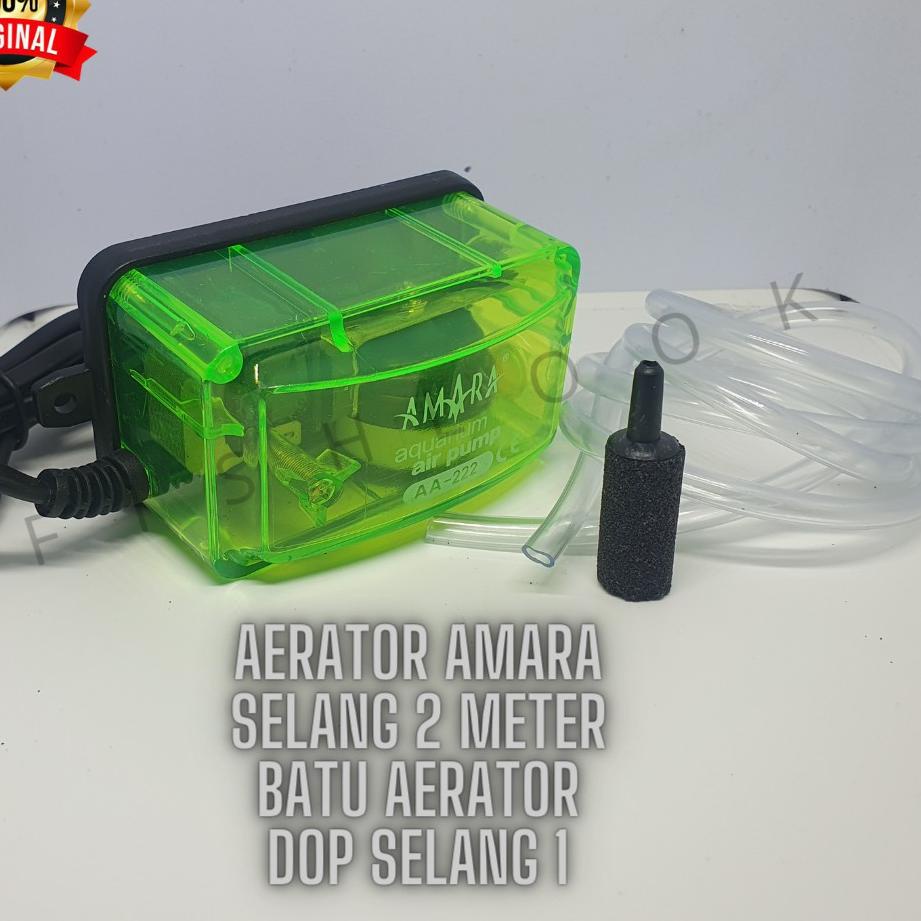 ✲ PAKET AERATOR LENGKAP AMARA mesin gelembung udara 1 LUBANG aquarium aquascape AMARA ☝