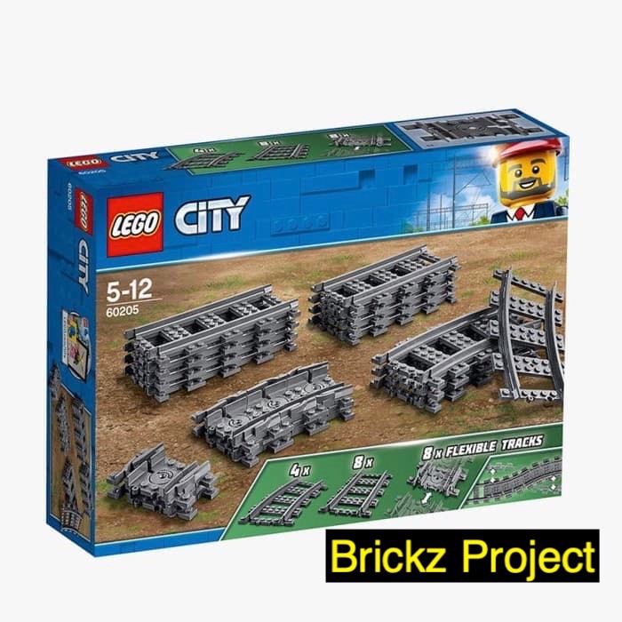 Lego 60205 City Train Tracks | Shopee 