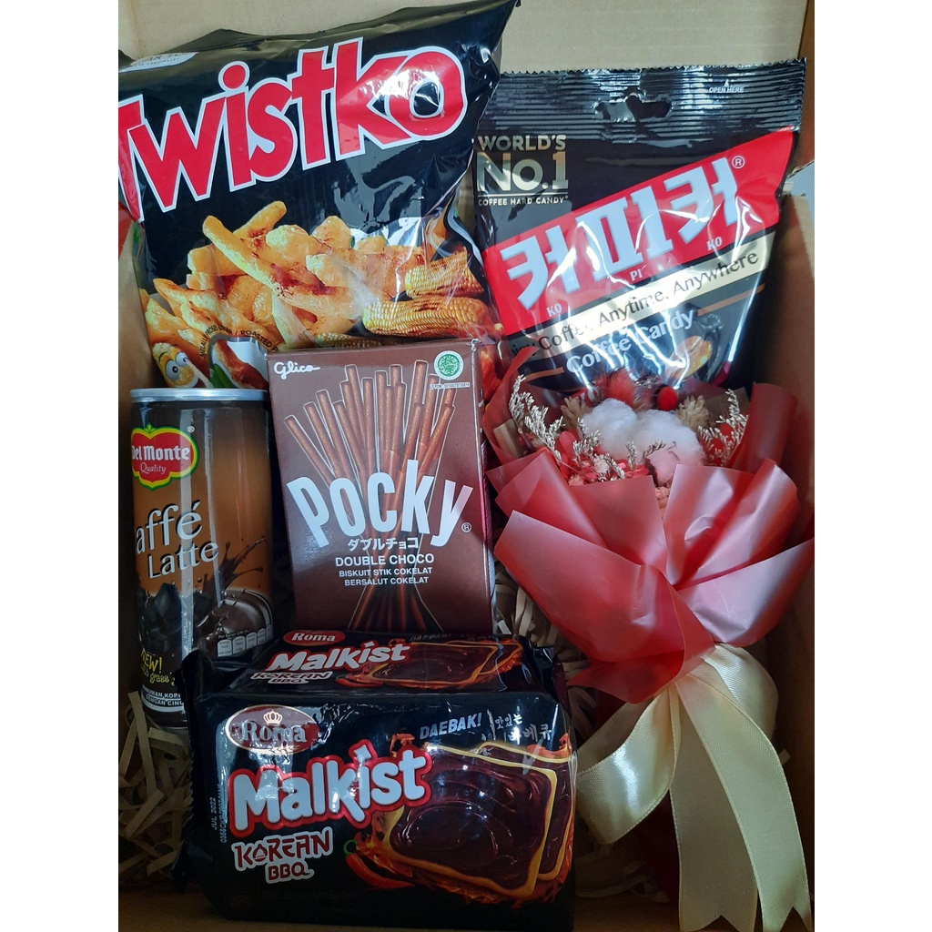 

Gift Box / Hampers / Kado Ulang Tahun / Kado Anniversary/ Kado Ulang Tahun Premium "JAJAN EDITION" (BISA CUSTOM)